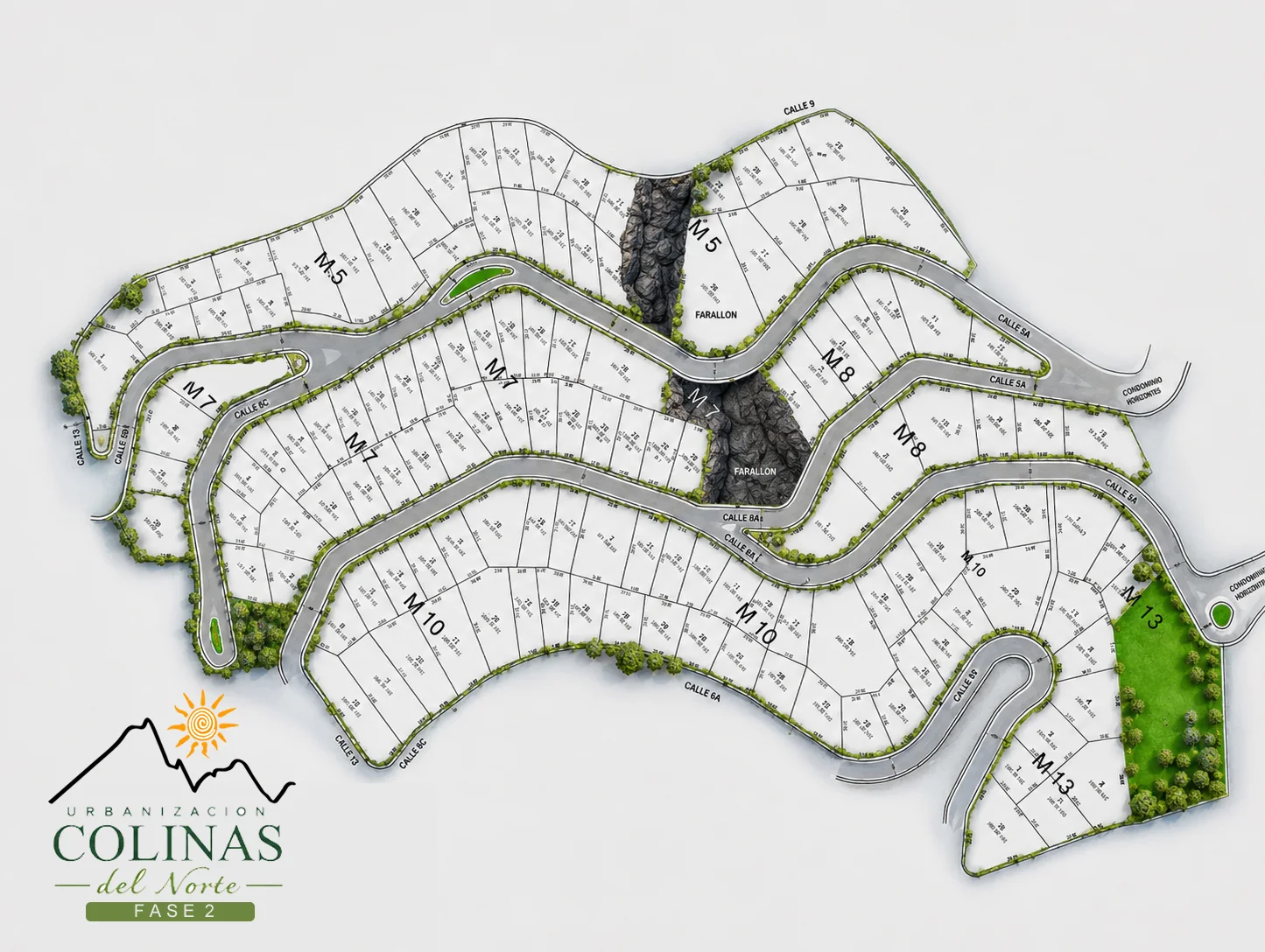 Plano Colinas del Norte Zona 2
